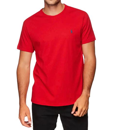 Polo Crew Neck T-Shirt – Red – BrandsGlobal