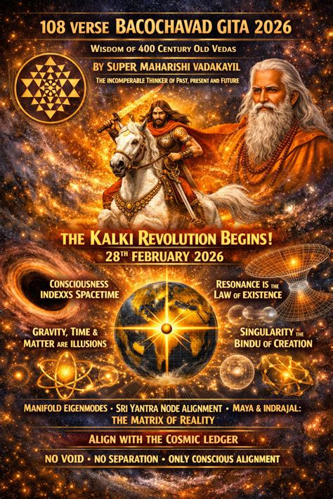108 VERSE BACOCHAVAD GITA 2026, CONDENSING THE WISDOM OF 400 CENTURY ...