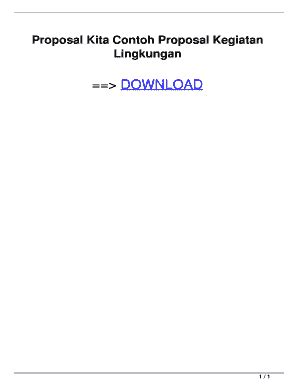 Proposal Tentang Lingkungan - Fill Online, Printable, Fillable, Blank ...