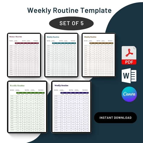 Weekly Routine 的图像结果