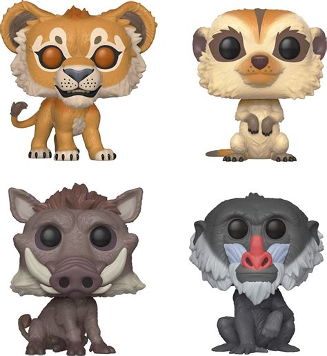 Buy Funko Disney: POP! Lion King Live Collectors Set - Simba, Timon ...