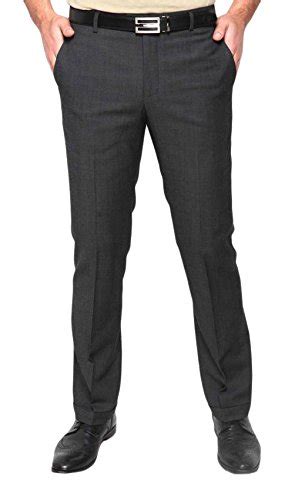 blackberrys Men's Slim Formal Trousers (NL-Romeo_Misty Black_40W x 34L ...