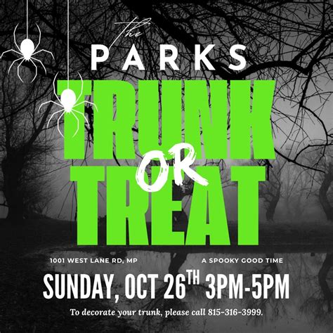 Trunk or Treat at The Parks , 1001 West Lane Rd., Machesney Park, IL ...