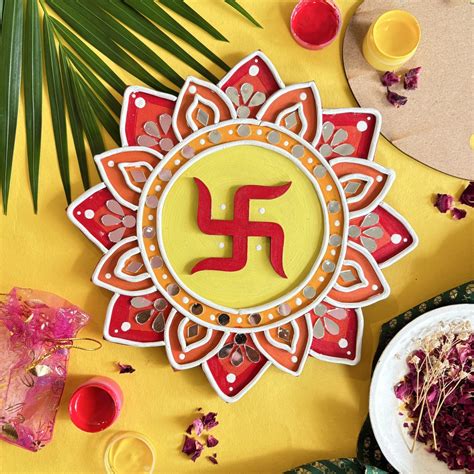 Swastik Lippan Art Kit: Create Blessed Wall Decor | Doodlez.in