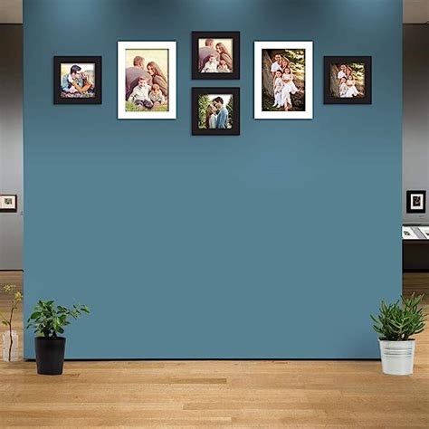 Art Street Set of 6 Individual White Wall Photo Frames Wall Decor Free ...