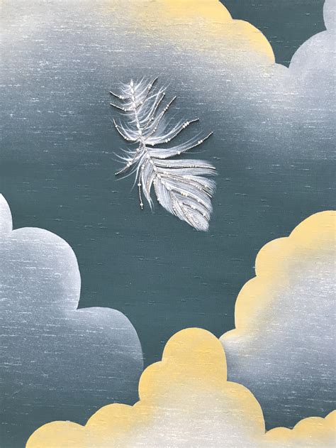 Cloud Nine Embellished Hand-Painted Wallpaper | LALA CURIO