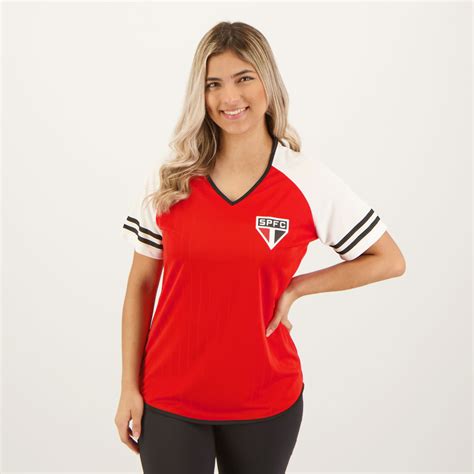 São Paulo Cheerleader Women Red Shirt - FutFanatics