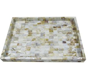PREMSONS Marble Square Shape Serving Tray Decorative Platter | Home ...