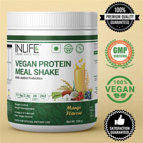 Buy INLIFE VEGAN PLANT BASED PROTEIN POWDER NUTRITIONAL MEAL ...