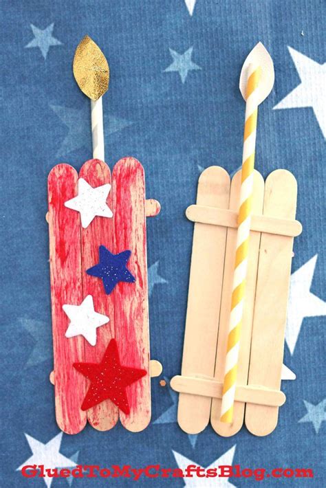 4th of july crafts with popsicle sticks
