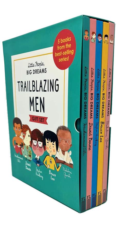 Little People, Big Dreams Trailblazing Men 5 Books Collection Box Gift ...