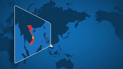 vietnam on the map