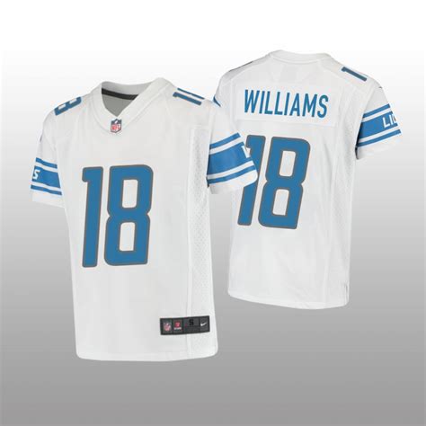 Detroit Lions Jameson Williams Blue Jersey Game – Youth – KatinatSports ...