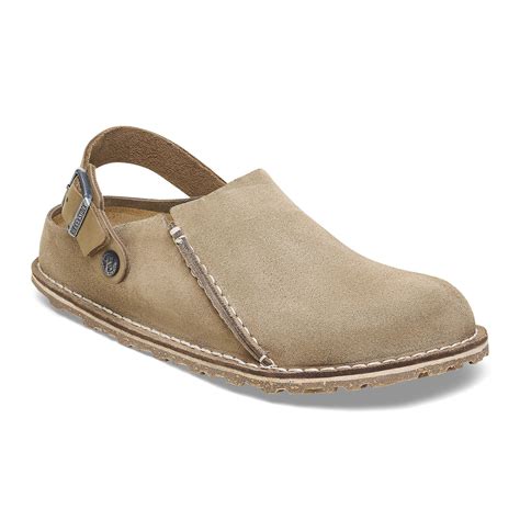 Lutry Premium Suede Leather in Color Gray Taupe | BIRKENSTOCK UK