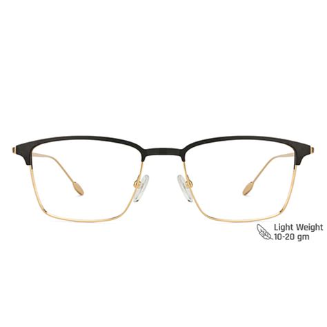 Buy Blue Block Phone Computer Glasses: Black Gold Full Rim Rectangle ...