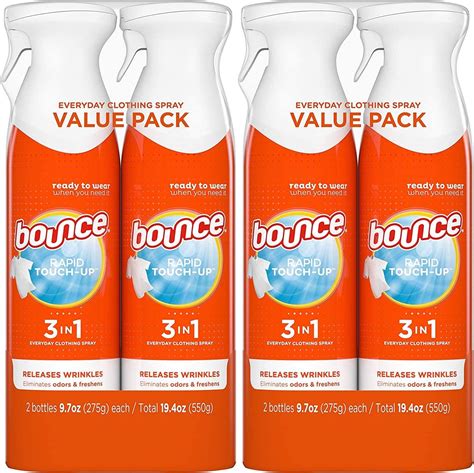 Amazon.com: Bounce 3-in-1 Anti Static Spray & Wrinkle Release - Odor ...
