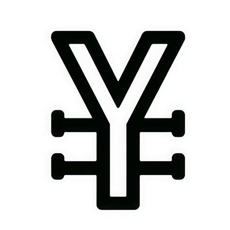 Yen Symbol Ausmalbild Gratis