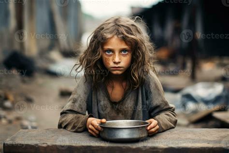 Hungry starving poor little child looking at the camera 27012929 Stock ...
