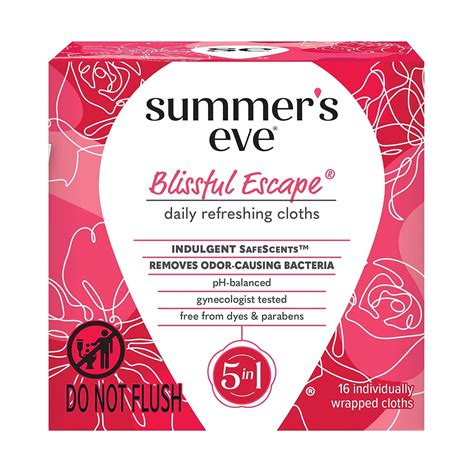 Summer's Eve Blissful Escape Feminine Cleansing Wipes 16count, Fresh ...