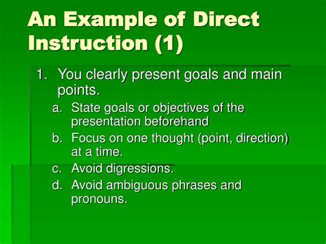 Image result for Direct Instruction Example Activity