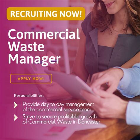 We are looking to recruit a brand new Commercial Waste Manager. This is a vitally important role ...