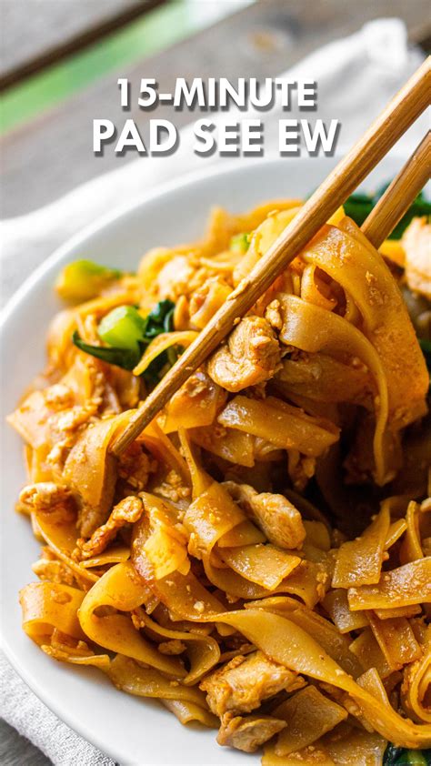 15 minute pad see ew thai stir fried noodles – Artofit