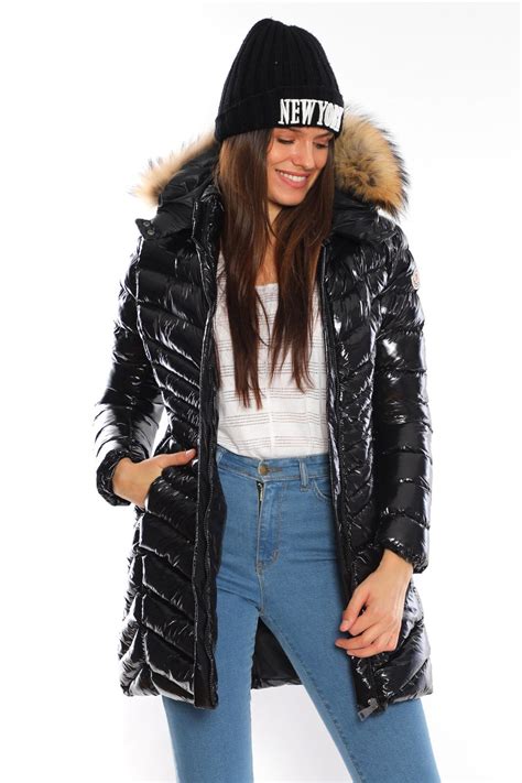 moncler mont uzun parlak siyah oklu dikis - Çanta Nişantaşı