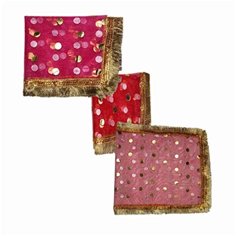 Kaku Fancy Dresses MATA Ki Chunari/Navratri Chunni for Kanya-3Pc -Red ...