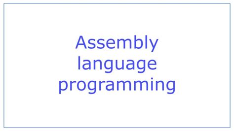 Image result for Assembly Language Programming Tutorial