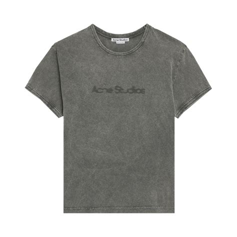 Acne Studios Blurred Logo T-Shirt Faded Grey Price in India | Culture ...