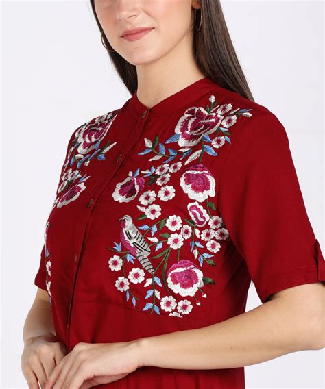 Elegant Floral Embroidered Shrug Kurti Set – Ethnichic