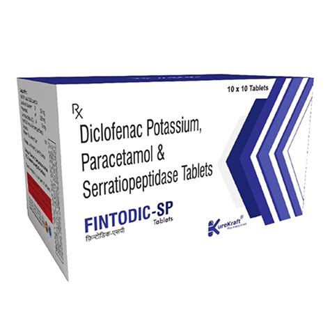 FintodicSP - Diclofenac Potassium, Paracetamol & Serratiopeptidase ...
