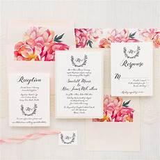 Pink Wedding Invitation by Pink Peonies Wedding Invitations Calligraphy Fonts Pink Wedding Invitation