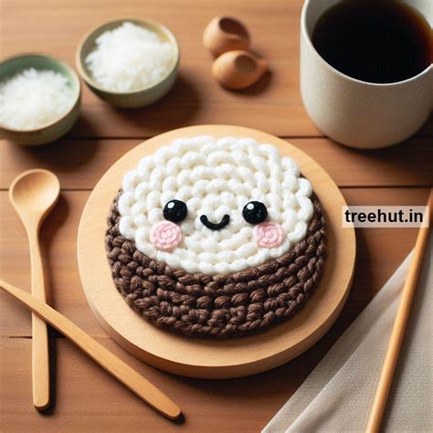Crochet Food Coasters, Rice crochet coasters, How to Crochet a Rice ...