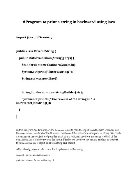 How to Read a String Backwards in Java 的图像结果