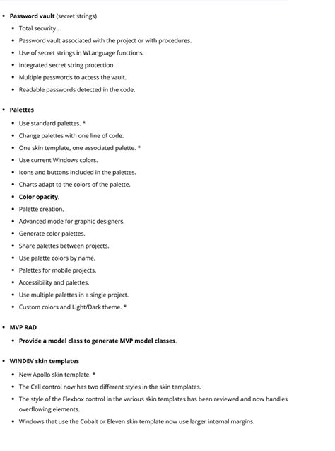 PCSOFT WinDev Features 的图像结果