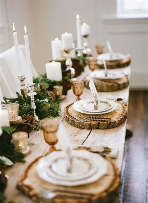 Image result for Rustic Winter Table Decorations