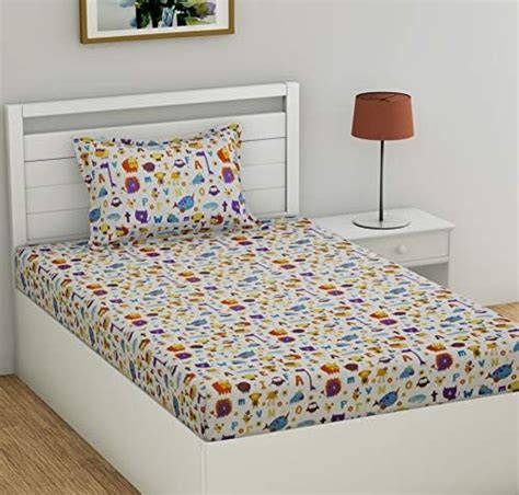 haus & kinder Nursery Quirky Prints Cotton Rich Single Bed Bedsheet ...