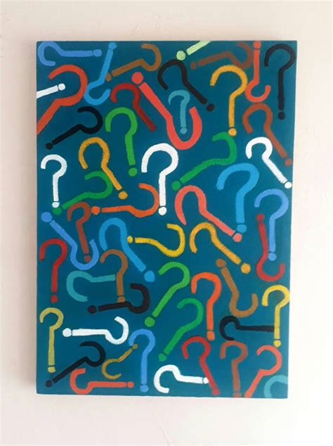 Question marks Painting by Aydin Yasalar | Saatchi Art