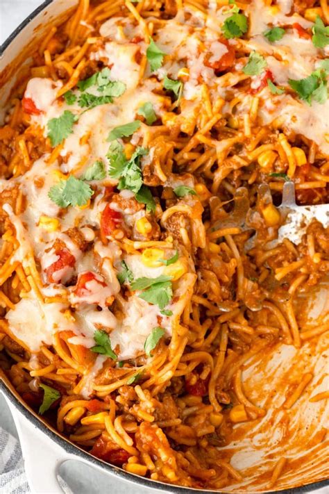 Mexican Spaghetti Recipe - Little Chef Within