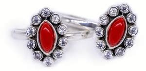 jsaj MARQIS OR KISHTI SHAPE TOERING Silver Onyx Sterling Silver Plated ...