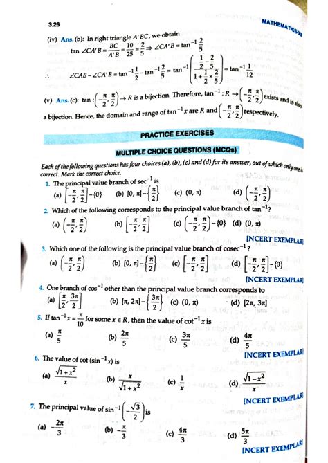 Document 22 - Maths questions - 3 MATHEMATICS (iv) Ans. (b): In right ...
