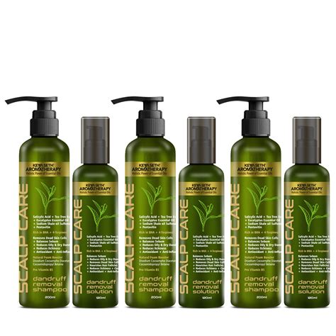 Anti-Dandruff Treatment Kit with Salicylic Acid,Tea Tree & Pentavitin ...