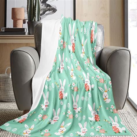 Isvgxsz Easter Blanket, Easter Decorations for Home Throw Blankets ...