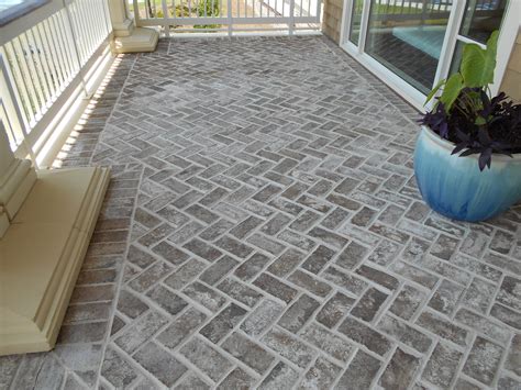 Our normal Savannah Grey Oversize genuine handmade brick used as pavers ...