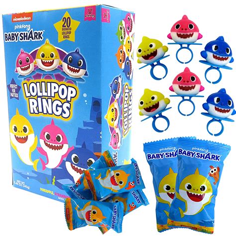Buy Imaginings 3 Baby Shark Lollipop Rings, Individually Wrapped ...