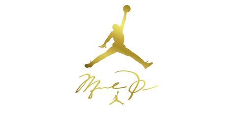 Michael Jordan Logo Wallpaper Gold