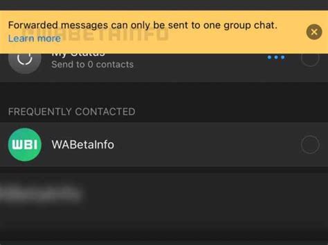 WhatsApp limits forwarding repeatedly forwarded chats to one group at a ...