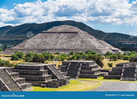 Pyramid of the Sun stock image. Image of architecture - 83239777