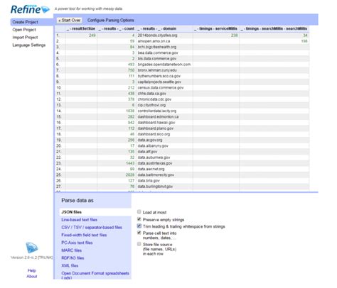 Image result for Open Refine Create Project Screen